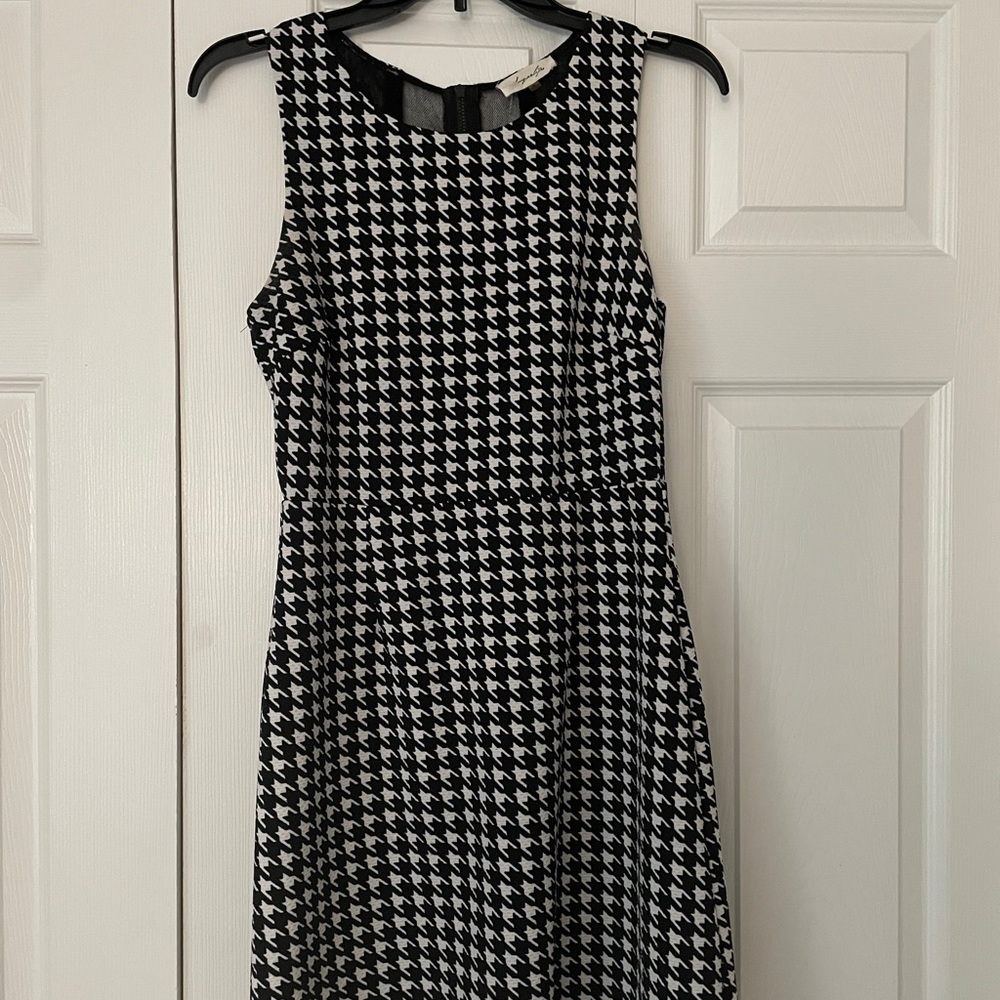 Black and White Patterned Dress